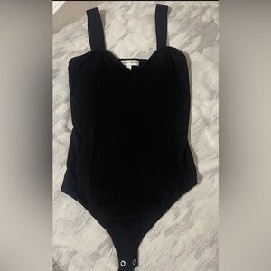Express x Rocky Barnes Black One Piece Bodysuit Stretch Women's Size XS